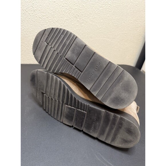 Franco Sarto Tan Suede Leather Ankle Booties Womens Size 9.5M Slip On Boots EUC - Picture 7 of 11